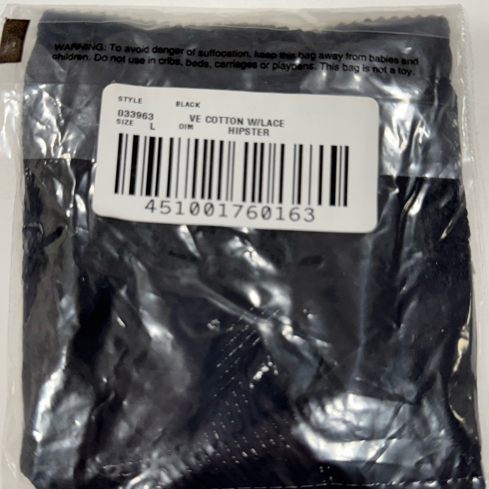 VANISHING EDGE
Cotton Blend Hipster Panty with Lace Sz L NWT - Picture 3 of 4